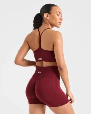 Empower Seamless Sports Bra Red Wine