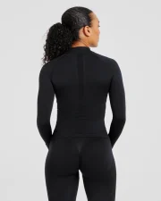 Empower Seamless Full Zip Jacket Black