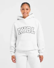 Varsity 2.0 Oversized Hoodie Heather Grey