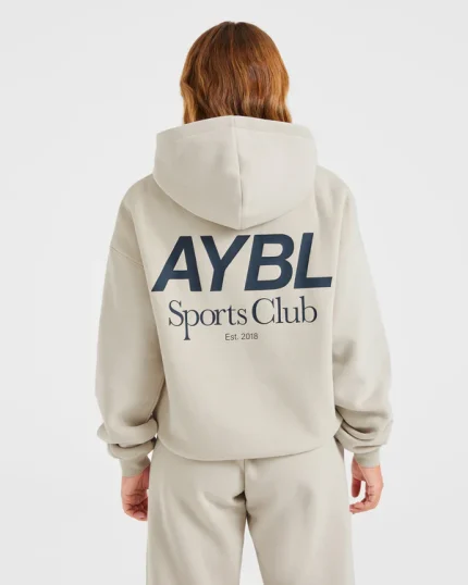 AYBL Sports Club Oversized Hoodie Sand/Navy