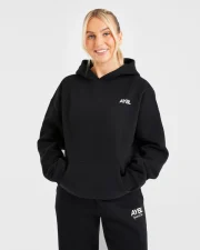 AYBL Sports Club Oversized Hoodie Black/White