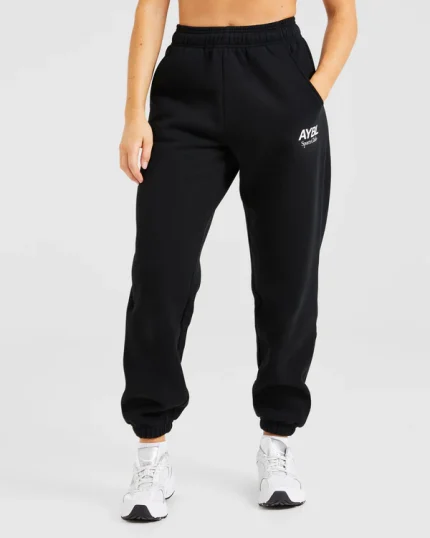 AYBL Sports Club Oversized Joggers Black/White