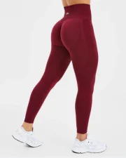 Empower Seamless Leggings Red Wine