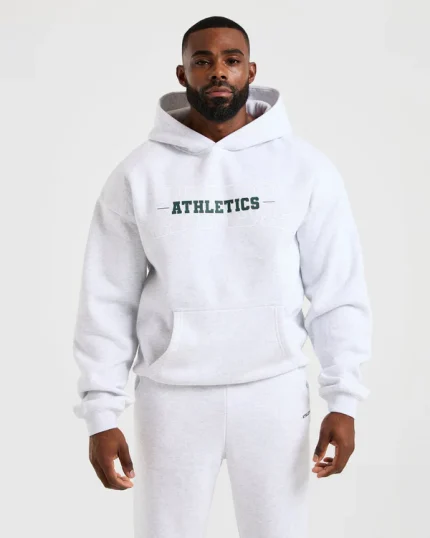 Athletics Oversized Hoodie Grey Marl