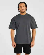 Essential Oversized T Shirt Charcoal