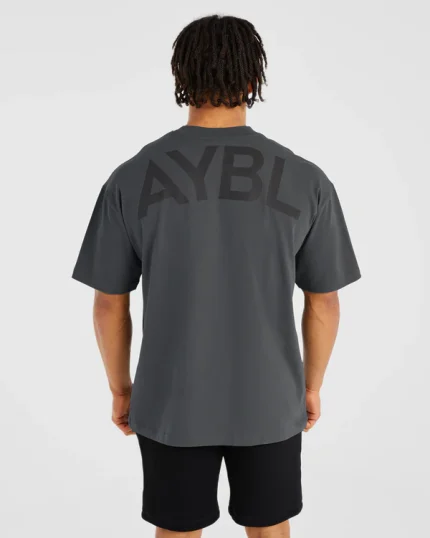 Essential Oversized T Shirt Charcoal