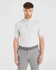 Performance Seamless Polo Shirt Grey
