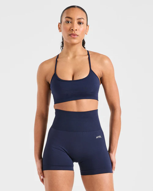 Empower Seamless Sports Bra Navy