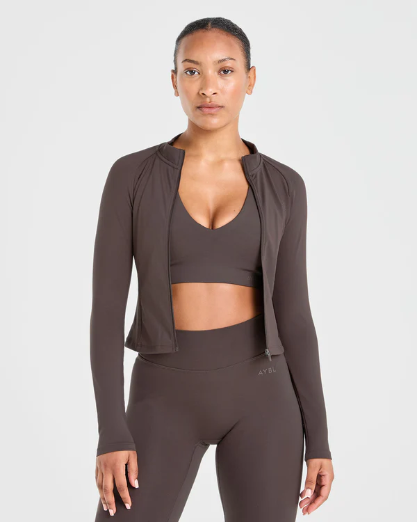 Staple Zip Jacket Coffee Brown