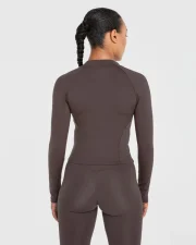 Staple Zip Jacket Coffee Brown